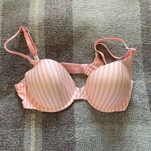 Victoria’s Secret 36C pink & white striped bra